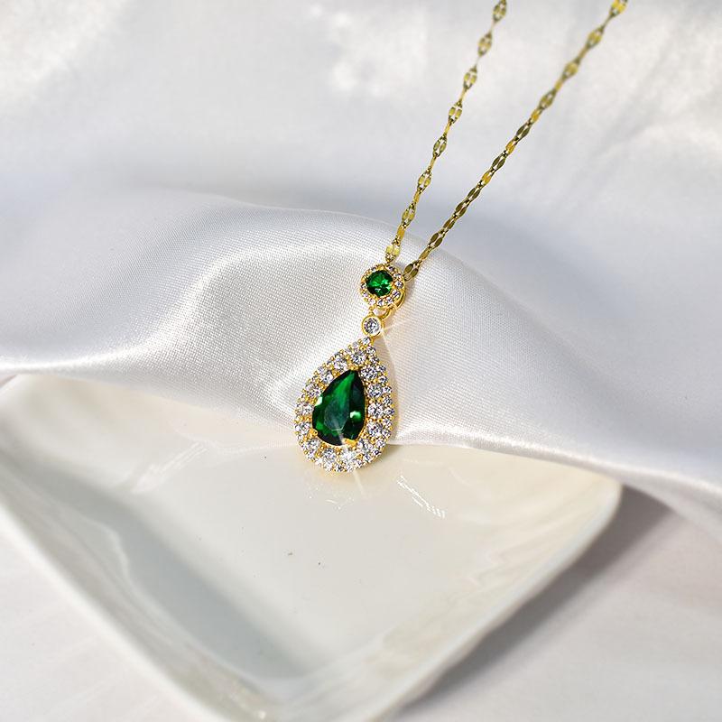 Water Drop Necklace Temperament Simple Style Personalized Single Product Style Versatile Temperament Style