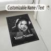 Personalized Crystal Velvet Carpet,Lana Del Rey Custom Printed Name, Plush Area Rug For Home Indoor Decor