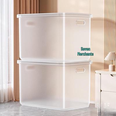 Caja de Almacenamiento de Plástico Transparente para Juguetes, Snacks y Ropa