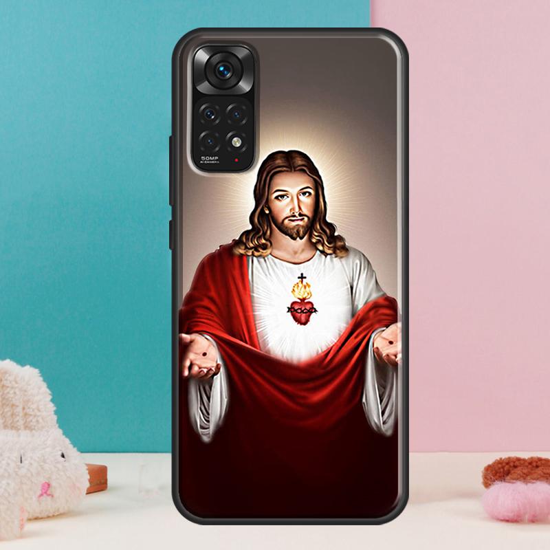Christian Jesus Case For Xiaomi Redmi Note 14 13 Pro 12 11 9 10 9S 10S 11S 12S Redmi 14C 13C 10C 12C Cover