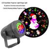 LED Snowflake & Image Projector: Christmas & Halloween Rotating Light Show