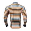 Spring Autumn Men's Striped Polo Shirts Long Sleeve Casual O-Neck Loose Tees Tops