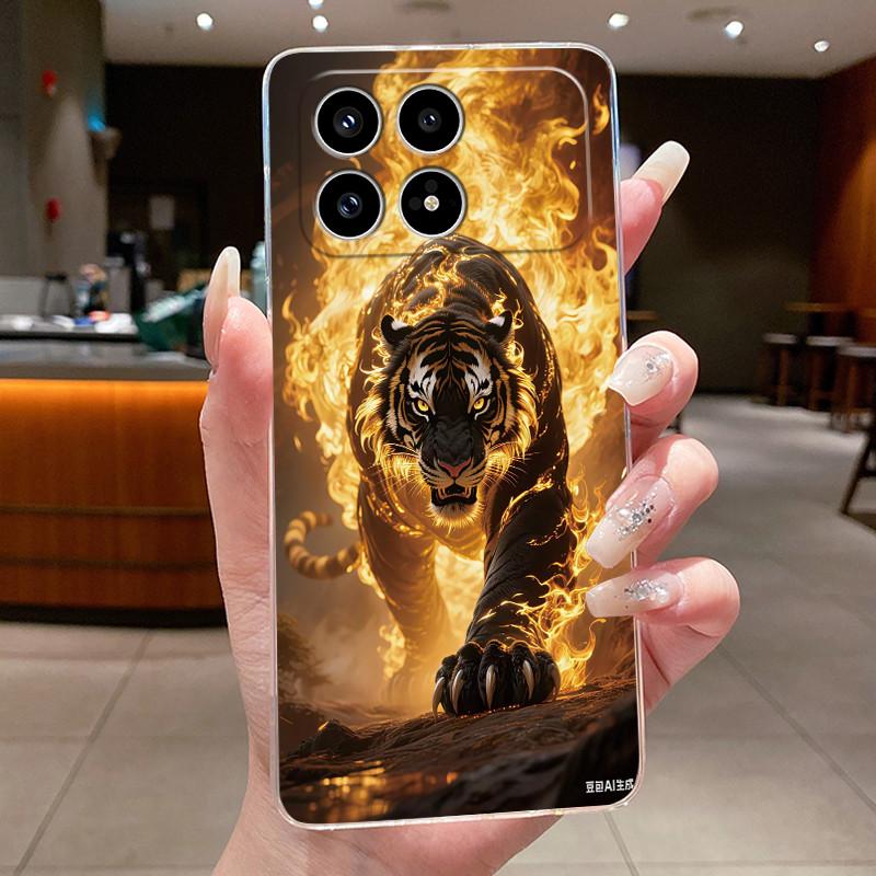 Casing For Xiaomi Poco F8 Pro Ultra F8Pro F8Ultra 5G Transparent Phone Case Luxury Dragon Cute Cool Boys Girls Soft Back Cover