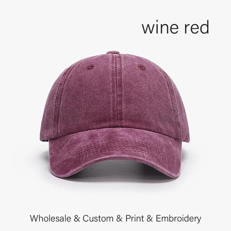 Casquette de baseball rétro SLECKTON avec logo brodé personnalisé pour hommes et femmes, design DIY, lettre, impression graphique personnalisée, vente en gros