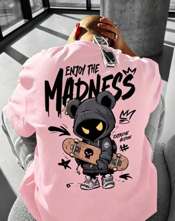 European and American Unisexs New Design Summer Cartoon Print Micro Elastic Breathable Round Neck Tshirt Outdoor Street Top Soft