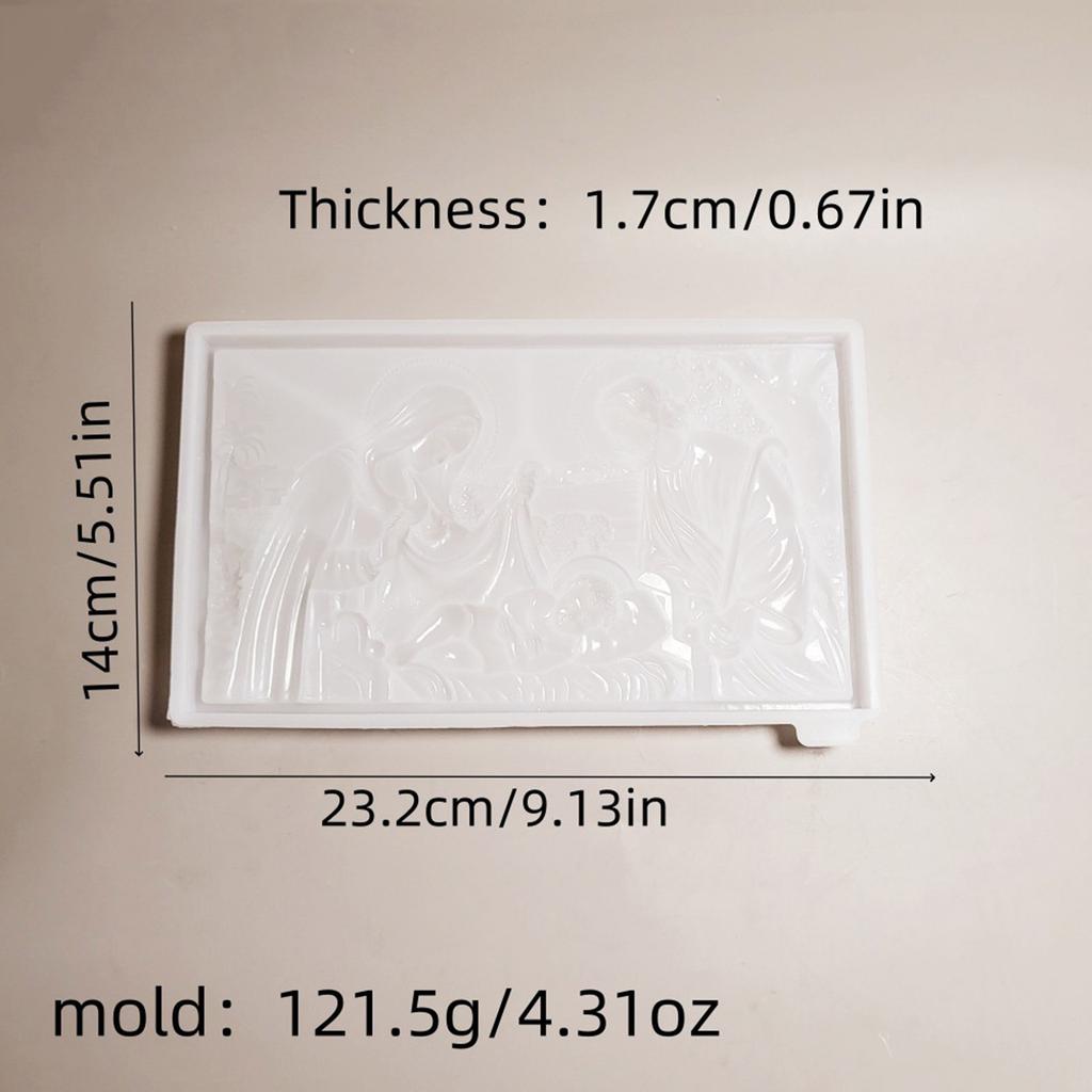 Konstnärlig Silikonform Kreativa Väggdekorer Formar för Att Göra Familjemönster Hartsdekorer för Hem- eller Kontorsdekorationer