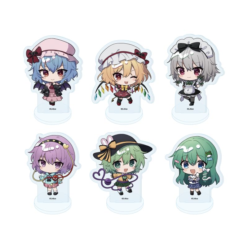 

Touhou Project 02 Sickly Cute ver. [Mini Character Illustration] Acrylic Petit Stands Box of 6