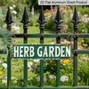 2D Flat - 1pc Vintage Metal Herb Garden Sign, Rustic Green Wall Decoration, 15.7×3.94inch- Perfect for Home, Café, Bar, Garage, Country House, Garden