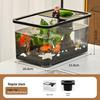 Transparent Plastic Desktop Goldfish Tank for Home Decor - Small & Medium Sizes Available