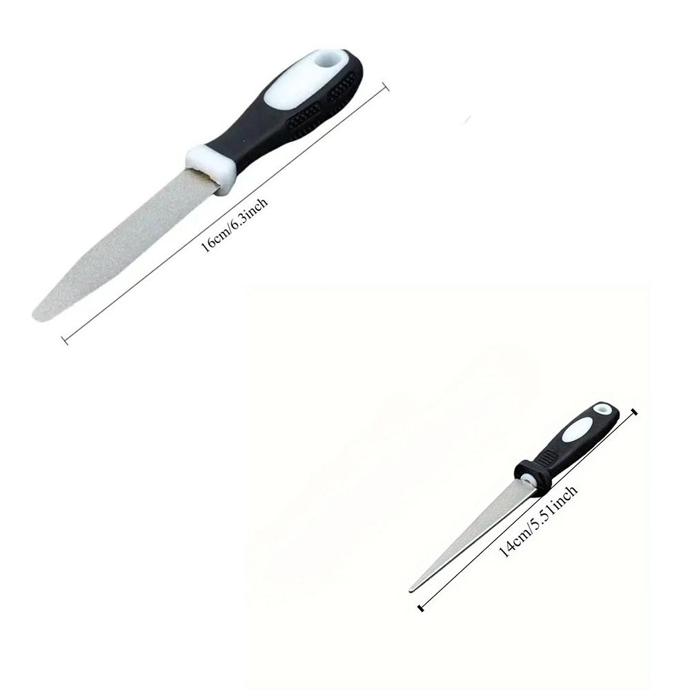 Harter Rutschfester Schleifstein Doppelseitiges Flaches Design Diamantschärfer Verschleißfeste Schärfwerkzeuge Küche