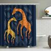 Animal Zebra Pattern Shower Curtain African Wildlife Decor Bathroom Fabric Backdrop