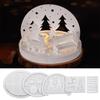 Creative Silicone Molds Kit For Handmade Resin Crafts Including Hollow House Candle Stand And Street Light