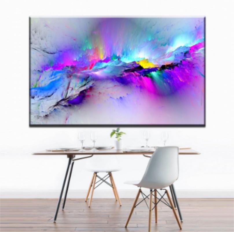 Abstract Clouds Canvas Oil Painting Wall Pictures Room Decor 50x90cm**