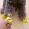 4Pcs Cartoon Pet Cat Dog Floor Anti-slip Socks Prevent Scratching And Dirt Warm Soft Pet Kitten Puppy Feet Paw Protector Socks