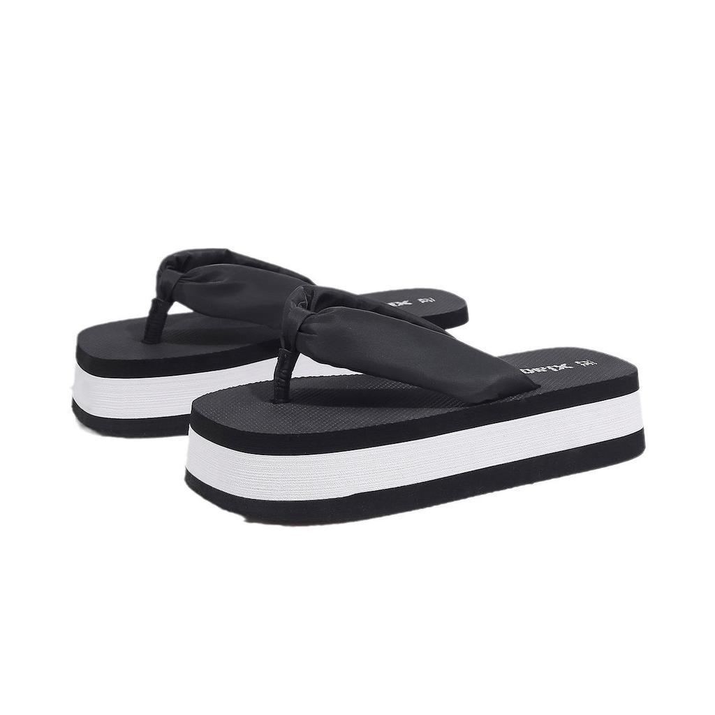 Women's High-End Thick-Soled Flip-Flops, Outdoor Summer Fashion, Color-Block Sandals