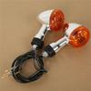 Amber Turn Signals Universal Motorcycle 10Mm For Honda Kawasaki Cruiser Boulevard M109R VRZ1800