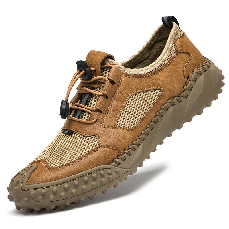 2025 Spring and Summer Men's Shoes Breathable Mesh Hollow Casual Sports Trend Men's Outdoor New Large Size Shoes Men's