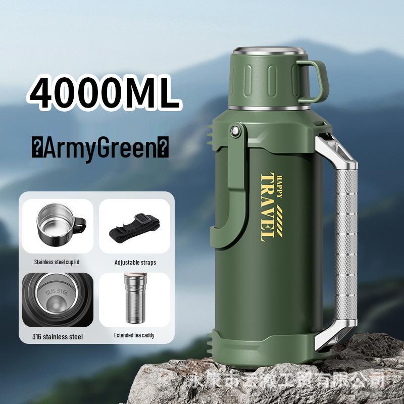Large Capacity 316 Stainless Steel Thermos Cup - Insulated Travel Bottle for Men and Women