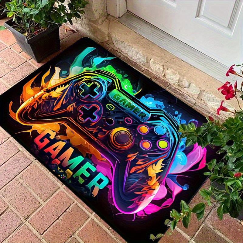 Gamer Controller Rug Video Game Themed Door Mat Entrance Decor Gaming Carpet