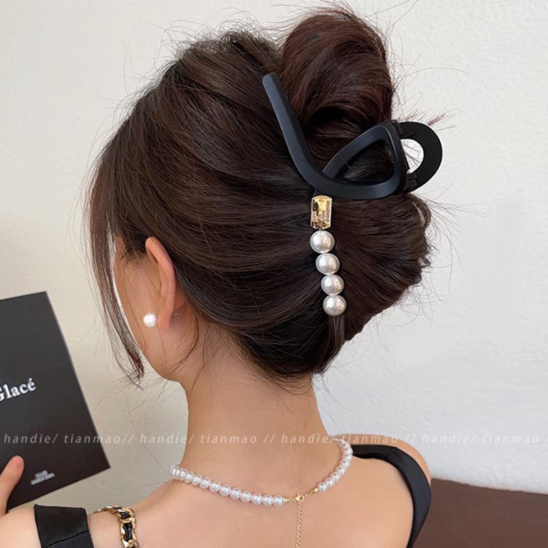 

Корейская большая акриловая заколка-краб для женщин - 2025 Заколка для волос «Акула» высокого класса