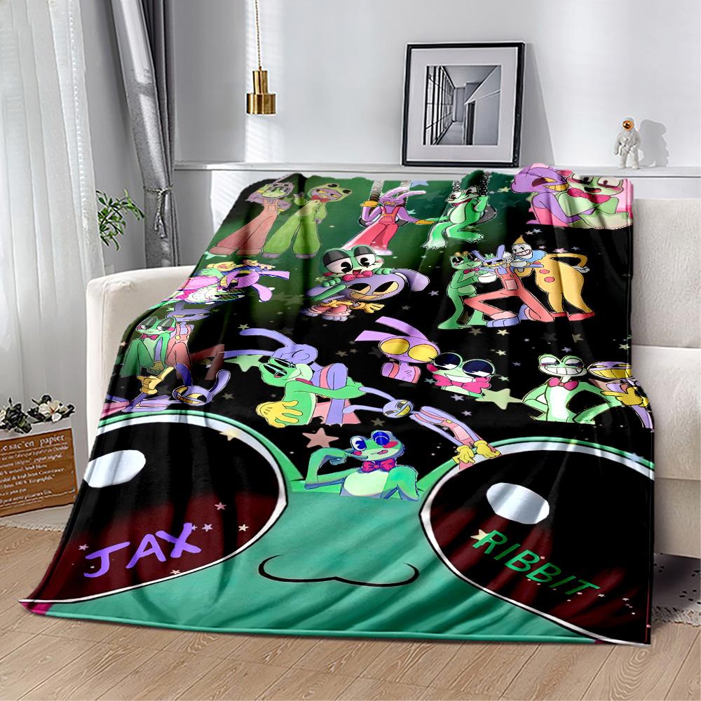 Digital Circus Blanket Warmthful Decor Perfect for Bedding Bed Office for All Occasions Stylish Decor Best Holiday Gift for Friends Family