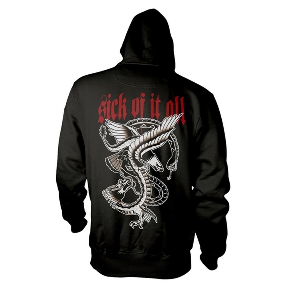 Sick Of It All Unisex Adult Eagle Hoodie