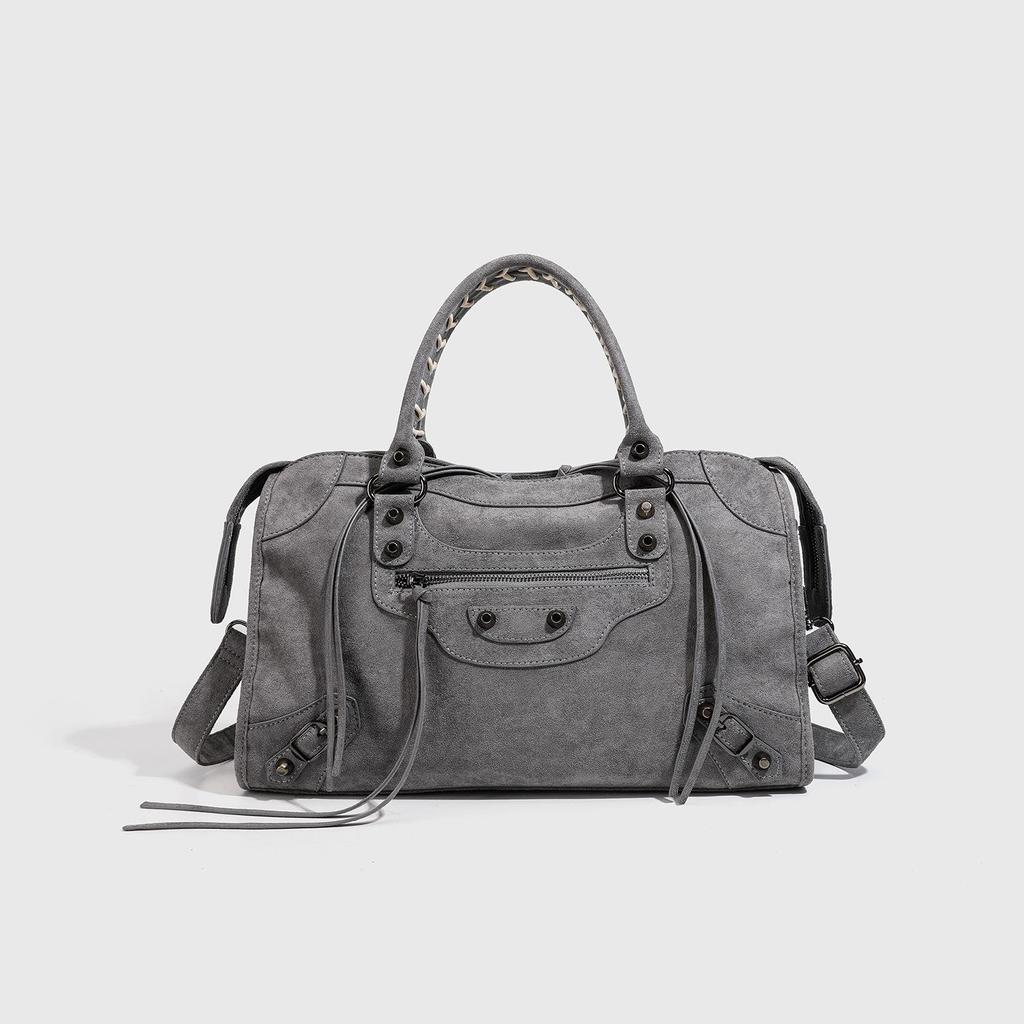 Modna zamszowa torba motocyklowa: Wszechstronna torebka i listonoszka dla kobiet