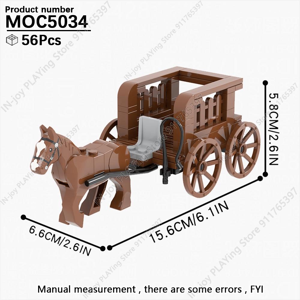MOOXI Medieval Building Blocks Set Military War Castle Knight Carriage Crossbow Siege Vehicles Model MOC Bricks Toy For Boy Gift