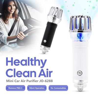 Mini Car Air Purifier Auto Air Freshener with Delicate Crystal Ornament | Breathe Clean and Fresh Air | Gift for New Car Owners, Drivers, Holiday