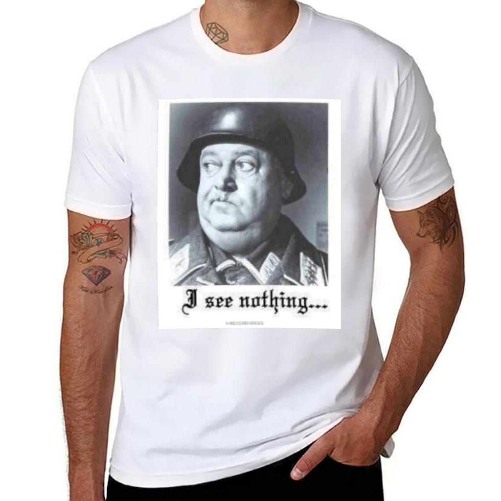 SGT SCHULTZ ICH SEHE NICHTS T-Shirt Schnelltrocknend Leichtes Sport-T-Shirt