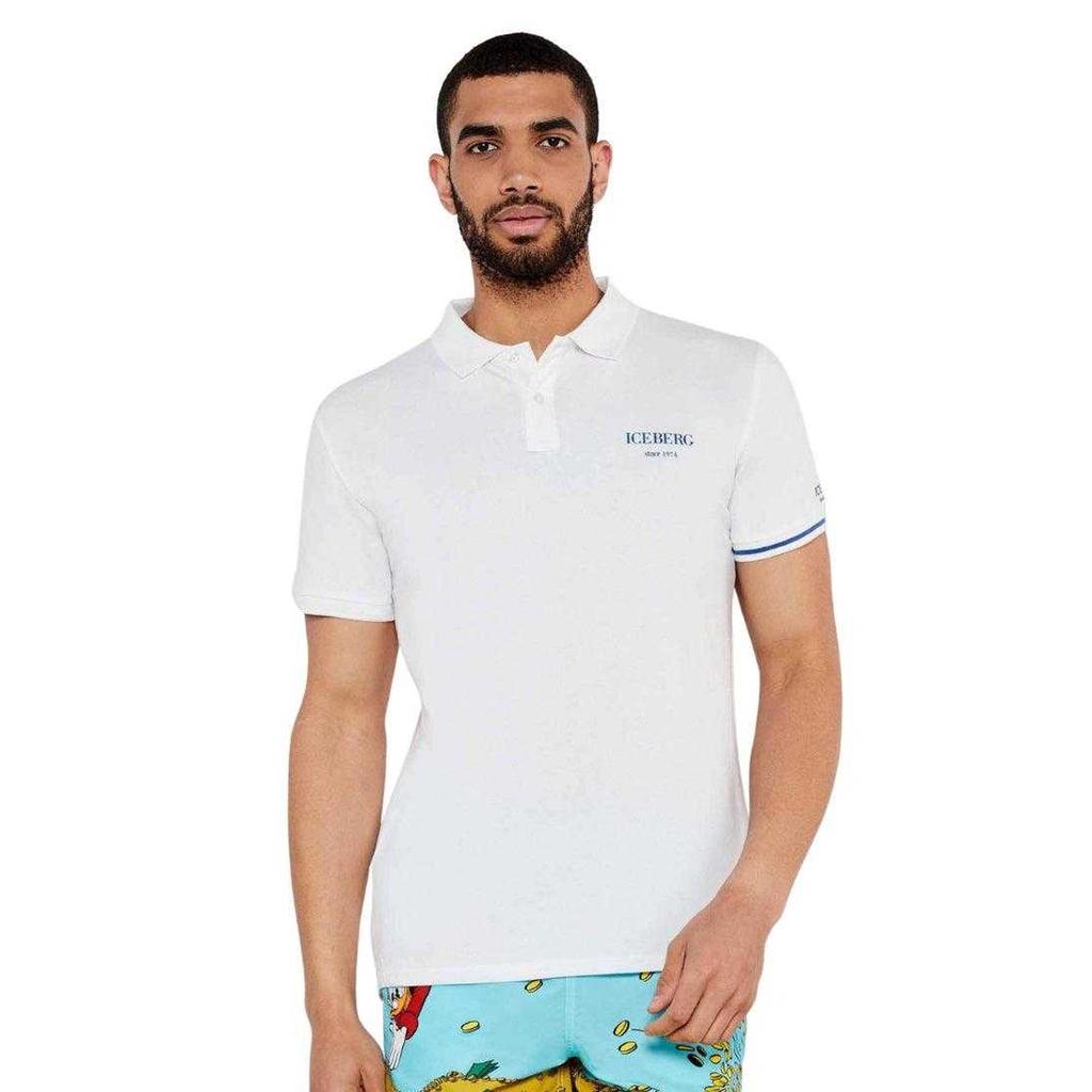 Ice Iceberg Mens Cotton Blend Regular Polo Shirt