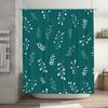 White Floral Bath Shower Curtain Waterproof Fabric Polyester Decorative Home Decoration Indoor Curtains for Bathroom