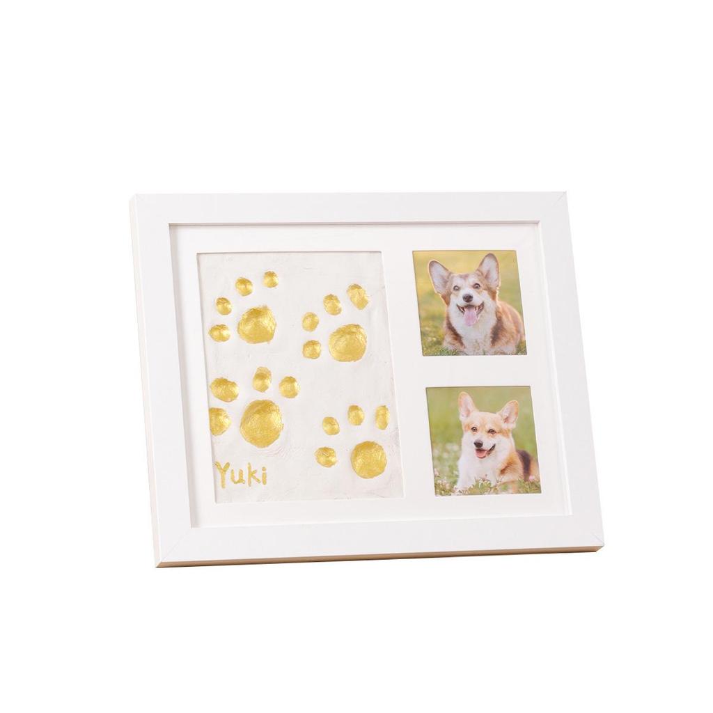 DIY Pet Paw Print & Baby Footprint Photo Frame Gift Set
