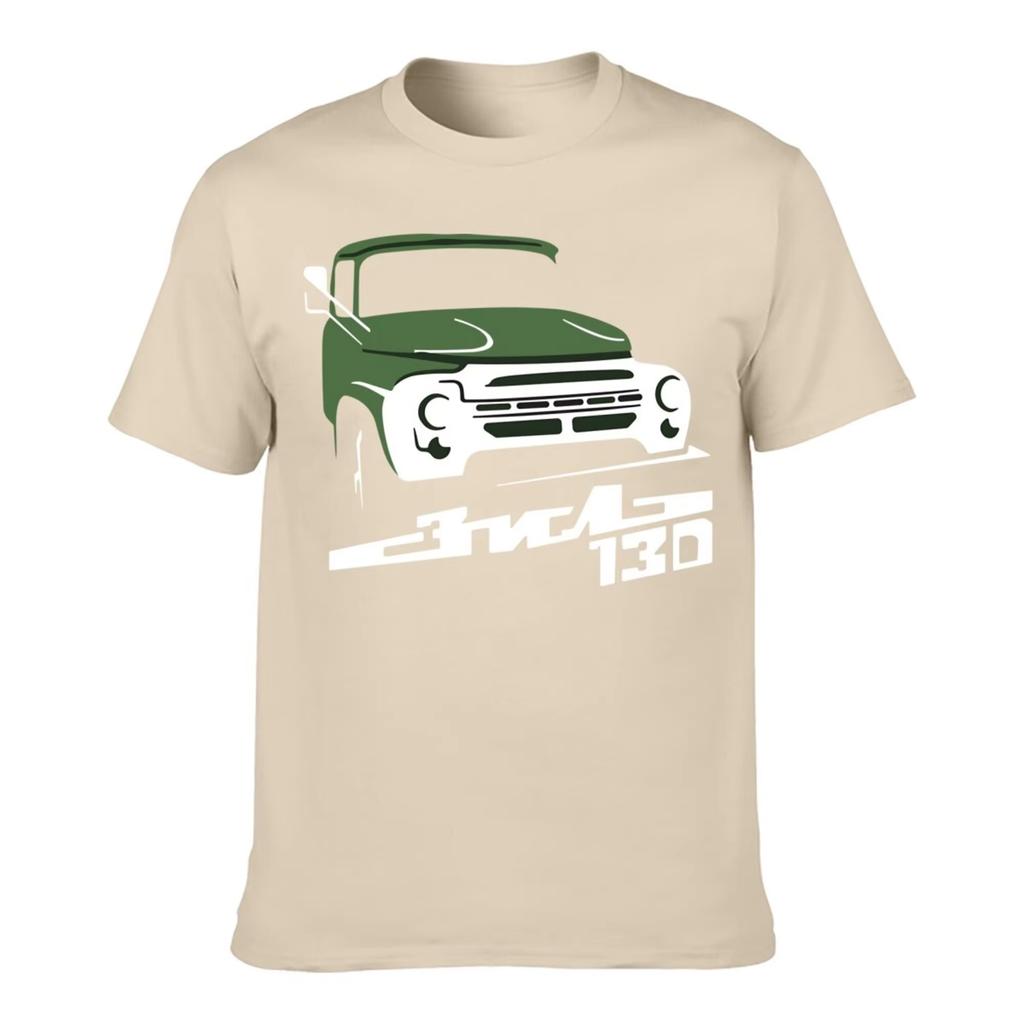 T-Shirt for Zil 130 Ussr Retro Truck Fans Fashion Top Tee T Shirt Short Sleeve Cotton Men's Crew Neck Printed Tee
