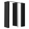 Stanza Prova Portatile 79 x 39 x 79 pollici Spazio Privato (Nero)