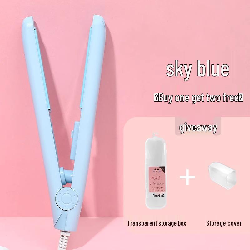 Mini Dual-Use Haareisen: Glätteisen & Lockenstab für Damen- & Herrenhaar