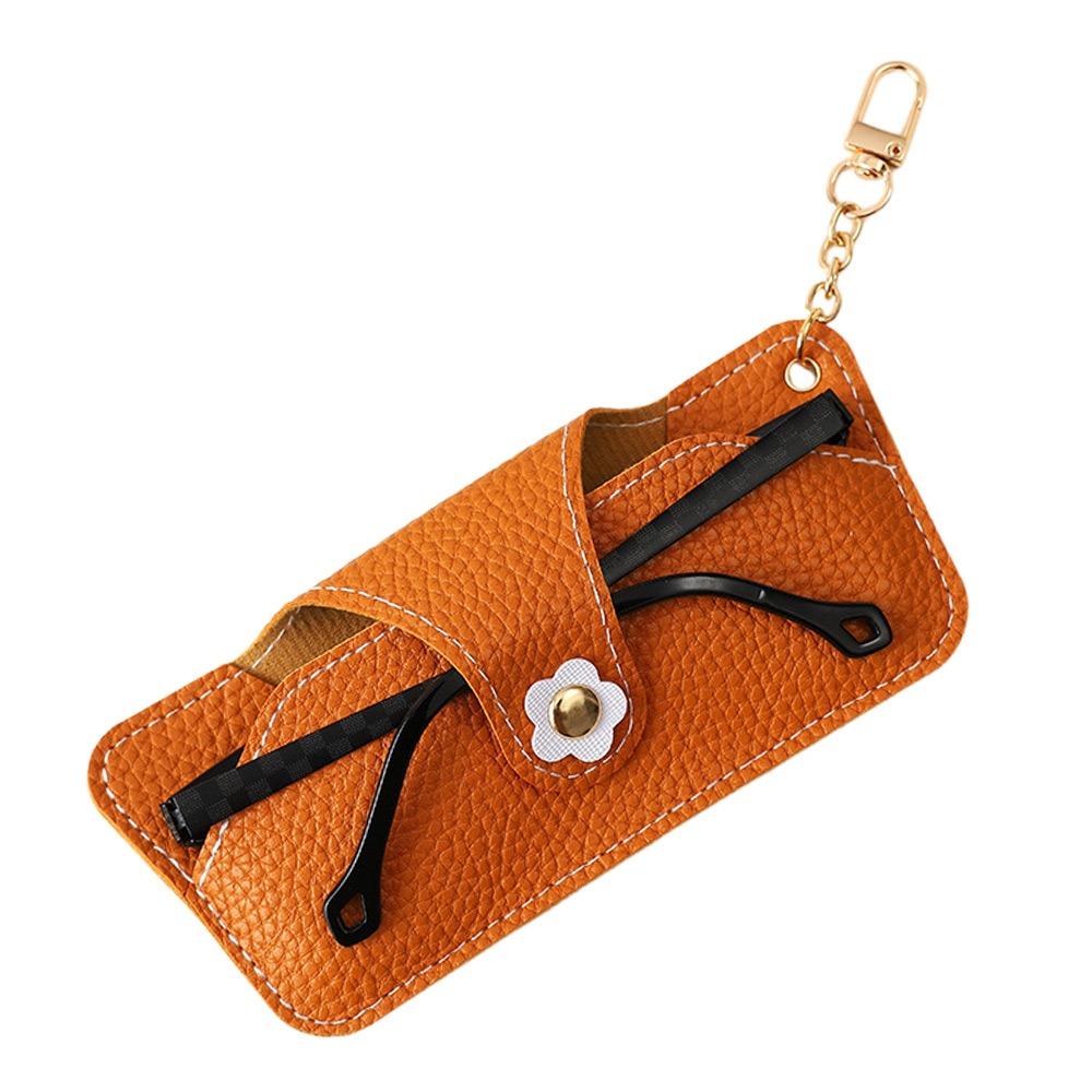 

With Clip Storage Bag Flower Snap Sunglasses Pouch New Glasses Organizer Glasses хакі