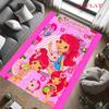 Strawberry Shortcake  Carpet Rug for Living Room Bedroom Home Sofa Decoration,Kids Play Nonslip Floor Mat