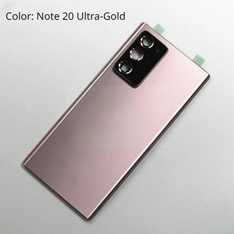 Back Glass For Samsung Galaxy Note 20 Ultra Note 20 Back Battery Cover Rear Door Housing  with Camera Lens