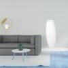 Crystal Ball Metal Figurine Desk Ornament with Simple Lampshade Floor Light Bulb Cage Guard for