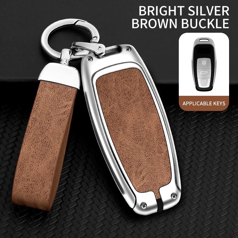 Carcasa de husă pentru chei de la distanță pentru A3 A4 B9 A6 A7 4K A8 E-tron Q5 Q8 C8 D5 SQ8 Geanta de protecție Accesorii pentru breloc