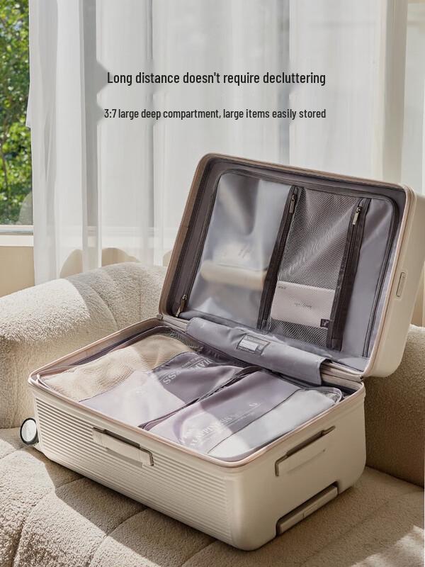 OIWAS Pioneer Series 24-inch Checked Suitcase