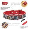 Classic Dog Collar,Colorful Crystal Diamond Buckle Sparkle Leopard Print Leather with Rhinestones Collar for Small Dogs Medium Cats Dogs