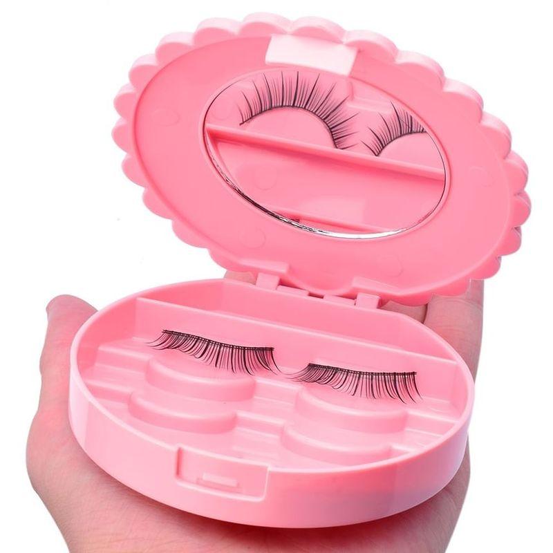 Mogugu - Portable False Eyelashes Storage Case / Portable False Eyelashes Storage Case with Mirror