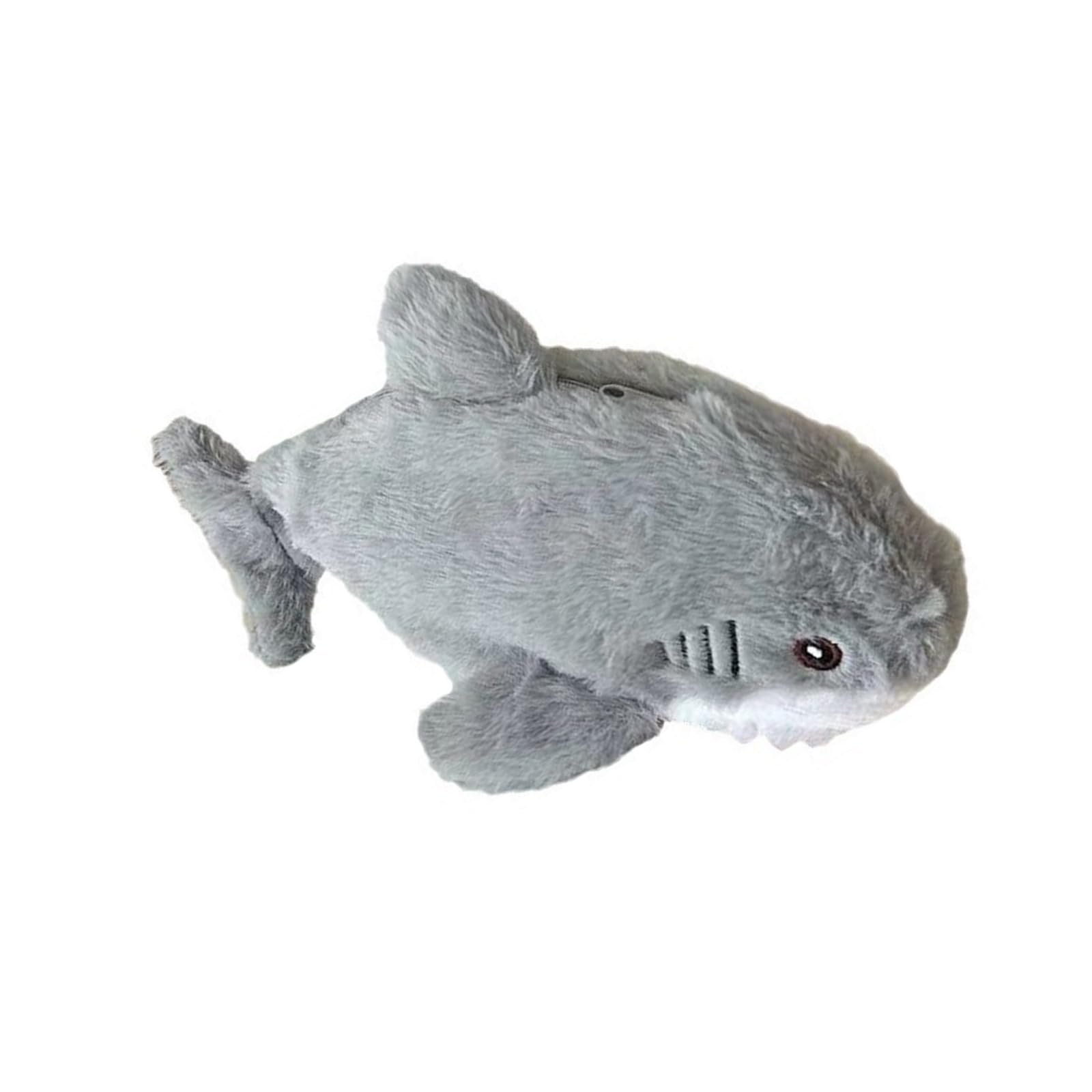 

Cute Shark Plush Pencil Case - Zipper Pouch for School Supplies, Makeup & Travel Organization