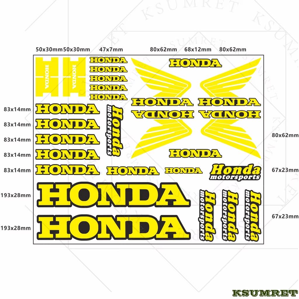 Honda Sticker Logo Motorcycle Hemet Vinyl Decal Waterproof Reflective
