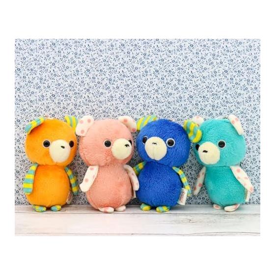Shinada Drop Plush Bear Keychain (Green)