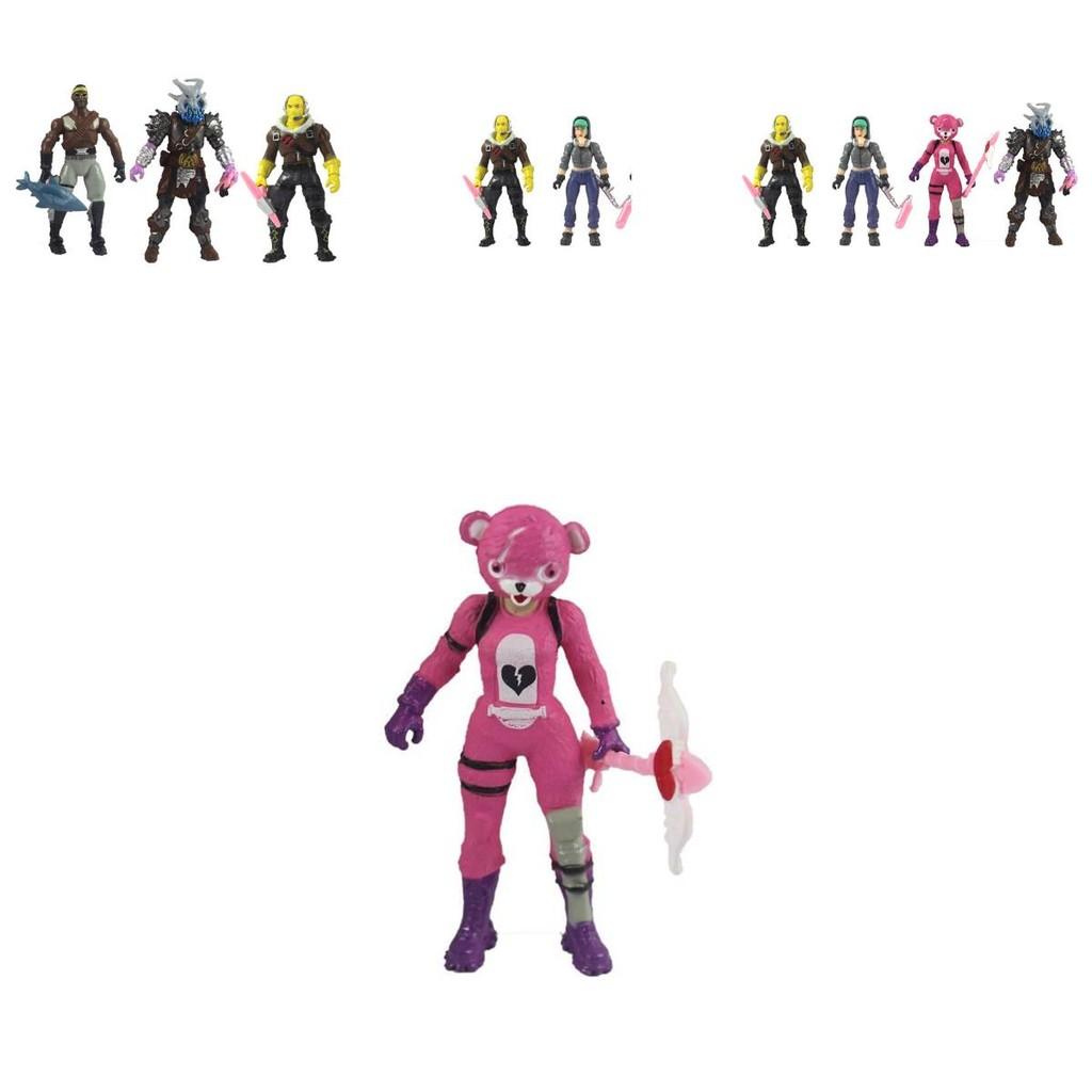 Fortnite 8 Stück Figur Puppe Bewaffnet Kinder Geschenk Kuchen Ornamente für Geburtstag Weihnachten