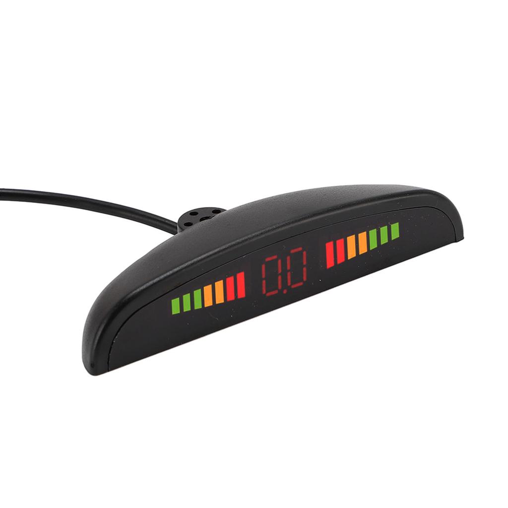 Car Reverse Sensor System 4 Sensors Digital Display Colorful Warning Bar Buzzer Alert Vehicle