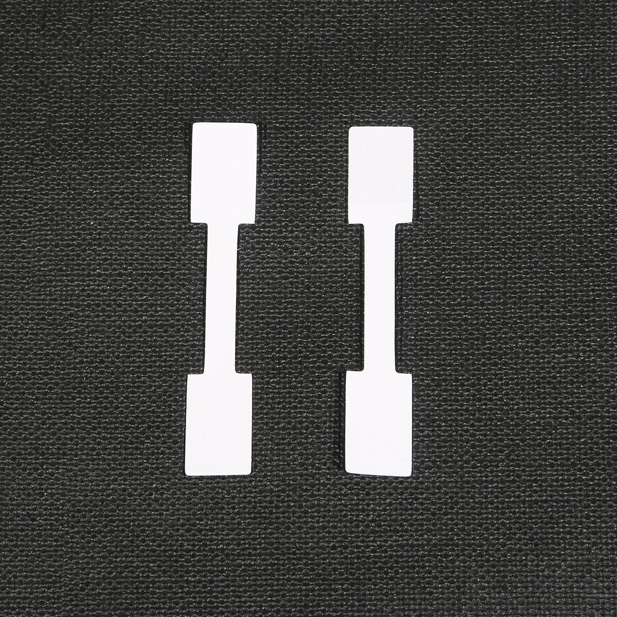 

100 шт./пакет, этикетки для карточек для демонстрации ювелирных изделий, кольцо, наклейка, бирка, пустая белая бумага, ценник, этикетки, упаковка 6.7x1.2cm